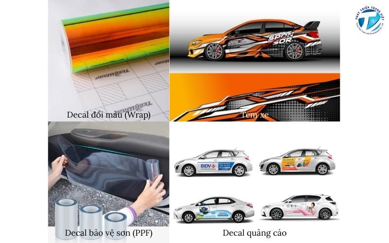 Các loại decal dán ô tô phổ biến hiện nay